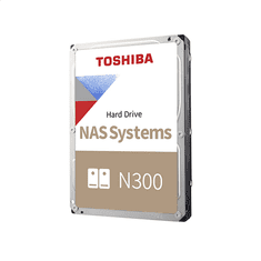 Toshiba Toshiba HDD NAS N300 3,5" 10TB / 7,2k / SATA / 256MB / Zanesljivost: 24x7, 180TB na leto, 1M ur / 3-letna garancija (DOBAVA NA MALO HDWG11AEZSTAU) Toshiba | Hard Drive | N300 NAS | 7200 RPM | 10000 GB