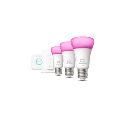 Philips Philips Hue WCA Starter Kit 9W A60 E27 3ks, most, stikalo Philips Hue | Hue WCA Starter Kit 9W A60 E27, 3ks, most, stikalo | E27 | 9 W | RGBW 2000-6500K | Bluetooth in Zigbee