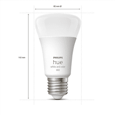 Philips Philips Hue WCA 6,5W A60 E27, paket 4 kosov Philips Hue | Hue WCA 6,5W A60 E27, paket 4 kosov | E27 | 6,5W | RGBW 2000-6500K | Bluetooth in Zigbee