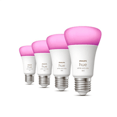 Philips Philips Hue WCA 6,5W A60 E27, paket 4 kosov Philips Hue | Hue WCA 6,5W A60 E27, paket 4 kosov | E27 | 6,5W | RGBW 2000-6500K | Bluetooth in Zigbee