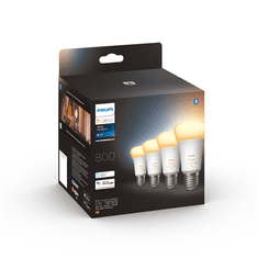 Philips Philips Hue WA 6W A60 E27, paket 4 kosov Philips Hue | Hue WA 6W A60 E27, paket 4 kosov | E27 | 6W | Toplo bela 2200-6500K | Bluetooth in Zigbee