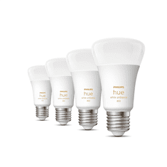 Philips Philips Hue WA 6W A60 E27, paket 4 kosov Philips Hue | Hue WA 6W A60 E27, paket 4 kosov | E27 | 6W | Toplo bela 2200-6500K | Bluetooth in Zigbee