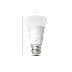 Philips Philips Hue W 9W A60 E27 v pakiranju po 2 kosa Philips Hue | Hue W 9W A60 E27 v pakiranju po 2 kosa | E27 | 9W | Toplo bela 2700K | Bluetooth in Zigbee