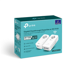 TP-Link TP-LINK | AV1300 Gigabit Passthrough Powerline ac Wi-Fi Kit | TL-WPA8631P KIT | 1300 Mbit/s | Ethernet LAN vrata (RJ-45) 3 | 802.11ac | Pomožna vtičnica