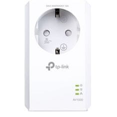 TP-Link TP-LINK | AV1000 Gigabit Passthrough Powerline Adapter | TL-PA7017P | 1000 Mbit/s | Ethernetna vrata LAN (RJ-45) 1 | Brez Wi-Fi | Dodatna vtičnica