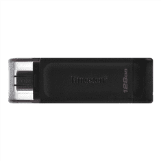 Kingston Kingston | Bliskovni disk USB | DataTraveler 70 | 128 GB | USB 3.2 Gen 1 Type-C | Črna