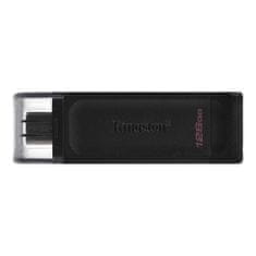 Kingston Kingston | Bliskovni disk USB | DataTraveler 70 | 128 GB | USB 3.2 Gen 1 Type-C | Črna