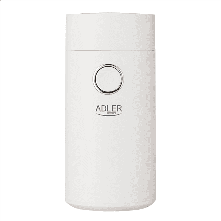 Adler Adler | AD 4446ws | Mlinček za kavo | 150 W | Zmogljivost zrnc 75 g | Število skodelic v kosu | Bela.