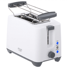 Adler Adler | AD 3216 | Toaster | Moč 750 W | Število rež 2 | Material ohišja plastika | Bela