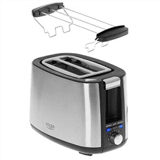 Adler Adler | AD 3214 | Toaster | Moč 750 W | Število rež 2 | Material ohišja iz nerjavečega jekla | Srebrna