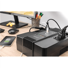 Digitus Digitus | UPS "vse v enem", 600VA/360W, LED 12V/7Ah x1, 4x CEE 7/7, 3x IEC C13, USB, RJ45 | 600 VA | 360 W | V