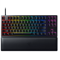 Razer Razer | Huntsman V2 Tenkeyless | Igralna tipkovnica | Optična igralna tipkovnica | RGB LED osvetlitev | RU | Črna | Žična | Linearno rdeče stikalo