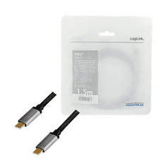 LogiLink Logilink | Kabel USB-C | Moški | 24-pinski USB-C | Črna | 24-pinski USB-C | 1,5 m