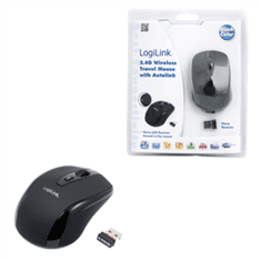 LogiLink Logilink | 2.4GH brezžična mini miška z autolinkom | Maus optisch Funk 2.4 GHz | brezžična | črna