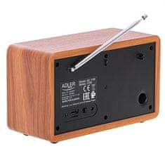 Adler Adler | AD 1184 | DAB+ Bluetooth radio | Črna/rjava | Funkcija alarma