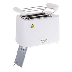 Adler Adler | AD 3223 | Toaster | Moč 750 W | Število vtičnic 2 | Material ohišja plastika | Bela