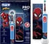 Oral-B | Vitality PRO Kids Spiderman | Električna zobna ščetka s potovalnim kovčkom | Polnilna | Za otroke | Modra | Število vključenih glav 1 | Število načinov ščetkanja