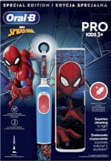 Oral-B Oral-B | Vitality PRO Kids Spiderman | Električna zobna ščetka s potovalnim kovčkom | Polnilna | Za otroke | Modra | Število vključenih glav 1 | Število načinov ščetkanja