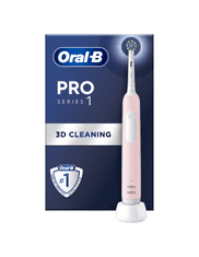 Oral-B Električna zobna ščetka Oral-B Pro Series 1 Cross Action | Roza | Brez kabla | Za odrasle | 3 načini ščetkanja | 1 priložena glava ščetke