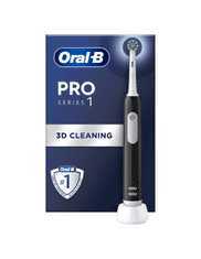 Oral-B Oral-B | Pro Series 1 Cross Action | Električna zobna ščetka | Polnilna | Za odrasle | Črna | Število vključenih glav ščetke 1 | Število načinov ščetkanja 3