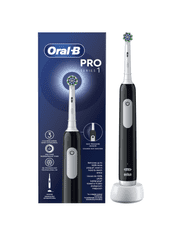 Oral-B Oral-B | Pro Series 1 Cross Action | Električna zobna ščetka | Polnilna | Za odrasle | Črna | Število vključenih glav ščetke 1 | Število načinov ščetkanja 3