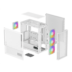 DEEPCOOL Deepcool | Ohišje MID TOWER | CH560 Digital | Stransko okno | Bela | Mid-tower | Napajalnik ni vključen | ATX PS2