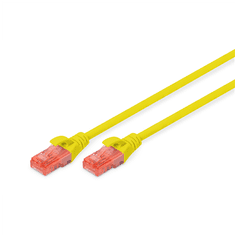 Digitus Omrežni kabel Digitus | Zaščiten kabel | Kategorija 6 | PVC AWG 26/7 | 2 m | Rumena | Vtič RJ45 (8/8)