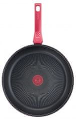 Tefal TEFAL | G2730572 Daily Chef | Ponev za cvrtje | Premer 26 cm | Za indukcijske kuhalne plošče | Fiksni ročaj | Rdeča