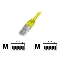 Digitus Digitus CAT 5e U-UTP PVC AWG 26/7 povezovalni kabel 1 m rumena RJ45 zaključek (8/8) modularni