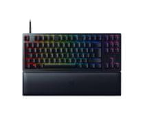 Razer Razer | Huntsman V2 Tenkeyless | Igralna tipkovnica | Optična igralna tipkovnica | RGB LED luč | NORD | Črna | Žična | Clicky Purple Switch