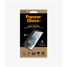 PanzerGlass PanzerGlass | Zaščita zaslona - steklo | Samsung Galaxy S22 Ultra | Kaljeno steklo | Črna | Transparentna