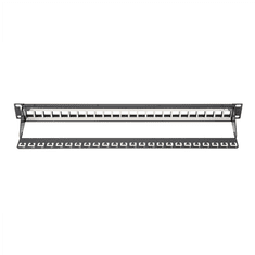 Digitus Digitus | Modularna povezovalna plošča | DN-91411 | Črna | Postavitev Keystone vhod: Ravno; Področje uporabe: 483 mm (19") omara; Primerno za montažo v 483 mm (19") omaro; Material ohišja: 1,5 mm SPCC