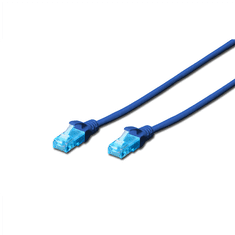 Digitus Digitus | CAT 5e | UTP povezovalni kabel | Moški | RJ-45 | Modra | 1 m