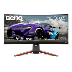 BENQ Benq | EX3415R | 34 " | IPS | WQHD | 21:9 | 4 ms | 400 cd/m² | kovinsko siva | količina priključkov HDMI 2 | 144 Hz