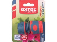 Extol Premium Hitra spojka na cevi, 1/2", STOP ventil