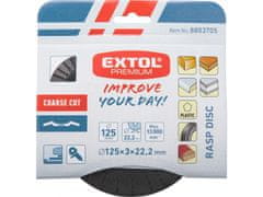 Extol Premium Disk hripav na lesu, O 125x3x22,2mm, grobo Sec