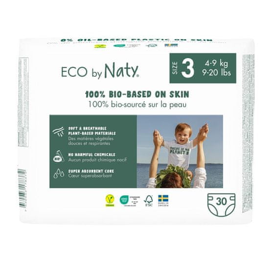 ECO by Naty Plenice za enkratno uporabo 3 (4-9 kg) 30 kosov