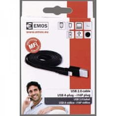 Emos Kabel USB SM7013BL Kabel USB 2.0 A/M - i16P/M 1m črn