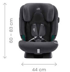 Britax Römer Advansafix Pro i-Size avtosedež, 76-150 cm, Space Black (2000038230)