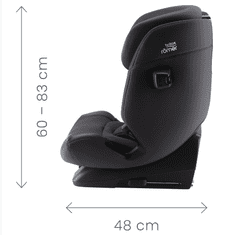 Britax Römer Advansafix Pro i-Size avtosedež, 76-150 cm, Space Black (2000038230)