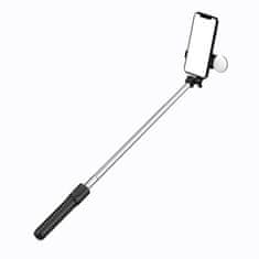 MG Telescopic Bluetooth selfie stick z LED lučko 0.71m, črna