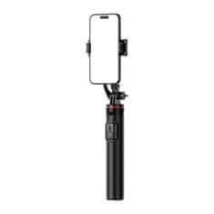 MG Tripod Bluetooth selfie stick 1.3m, črna