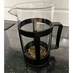 Ruhhy Steklena posoda s stiskalnim filtrom za kavo ali čaj 1000ml Frenchpress