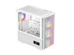 DEEPCOOL CH560 Digital WH računalniško ohišje, E-ATX, ARGB, LCD, belo