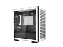 DEEPCOOL CH370 WH računalniško ohišje, MicroATX, kaljeno steklo, belo