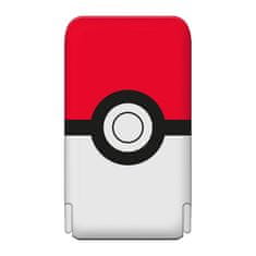 OTL Magnetna powerbank OTL 5000 mAh, USB-C 15W, Pokemon Pokeball s stojalom (bela in rdeča)