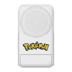 OTL Magnetna powerbank OTL 5000 mAh, USB-C 15W, Pokemon Pokeball s stojalom (bela in rdeča)