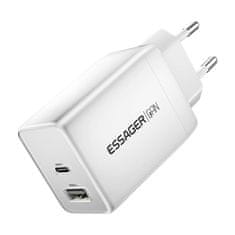 slomart Essager ECT45W-LJB02-Z GaN 45W C+A polnilniki (beli)