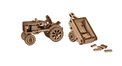 Wooden city 3D sestavljanka Superhitri ameriški traktor z vleko