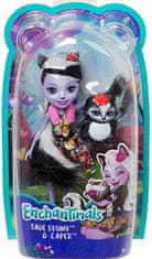 Enchantimals Mattel Mini punčkaSage Skunk & Caper (FXM72)